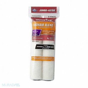 WOOSTER Mini Rollers 6 1/2 L 1/4 Nap Mohair PK2, 36T239