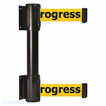 TENSATOR Belt Barrier 13 ft Cleaning In Progress, 36TU41