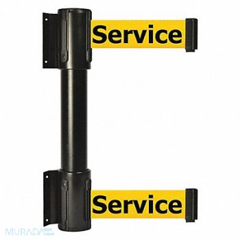 TENSATOR Belt Barrier 13 ft Out Of Service Black, 36TU43