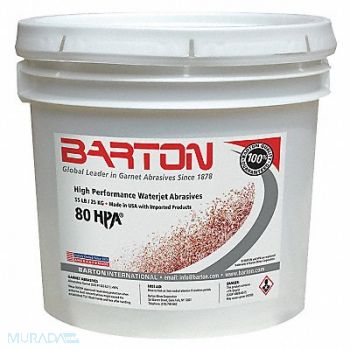 BARTON Blast Media Garnet 80 Grit 55 lb., 36UU69