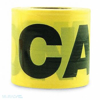 GRAINGER APPROVED Barricade Tape Caution Yellow 3in, 36UV37