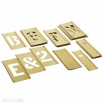 C.H. HANSON Stencil Brass 4-1/2in, 36UV39