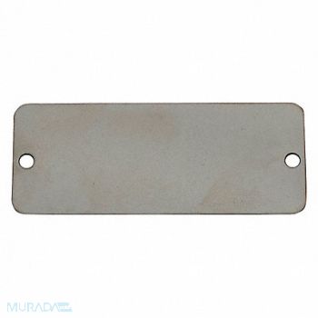 C.H. HANSON Blank Tag SS 1in H 2in W Silver PK100, 36UV47