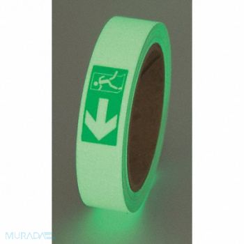 INCOM MANUFACTURING Floor Tape Green/White 1 inx30 ft Roll, 36UV74