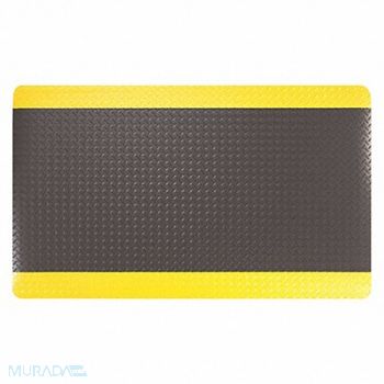 APACHE Anti-Fatigue Mat 9/16 Black/Yellow 3x 5, 43VP65