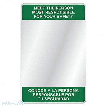 GRAINGER APPROVED Indoor Safety Mirror Acrylic 19 in.H, 36VM64