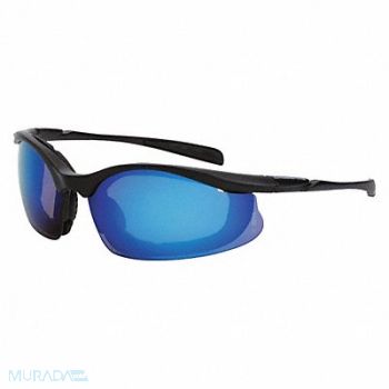 CROSSFIRE Safety Glasses Blue Mirror, 36VZ82