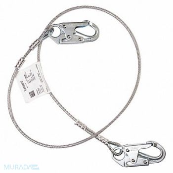 HONEYWELL MILLER Positioning Lanyard Green Fixed, 36WA38