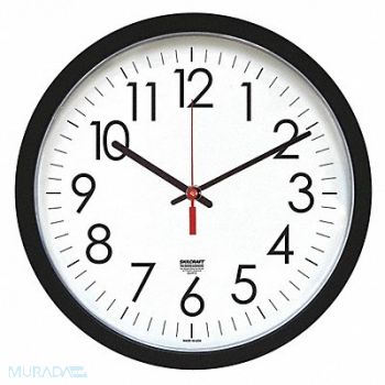 ABILITY ONE Wall Clock Analog Battery, 36WE37