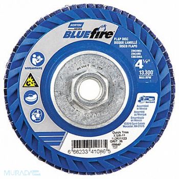 NORTON Flap Disc 13 300 rpm 36 Grit 27-Type PK2, 36WT37
