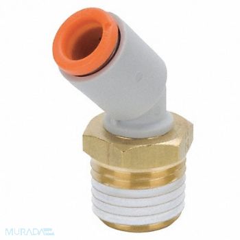 SMC Male Elbow 45 Deg 1/8 in TubexMNPT, 36X245