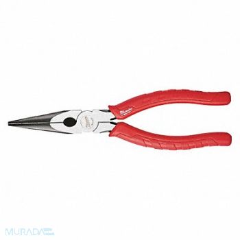 MILWAUKEE Long Nose Plier 8 L Serrated, 36XE01