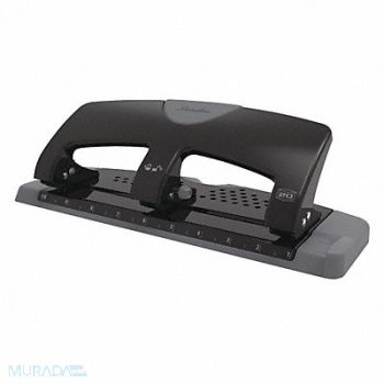 SWINGLINE Three-Hole Paper Punch 20 Sheets Blk/Gry, 36XR06