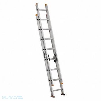 LOUISVILLE Extension Ladder Aluminum 16 ft I, 36Y345