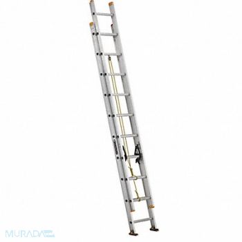 LOUISVILLE Extension Ladder Aluminum 20 ft I, 36Y346