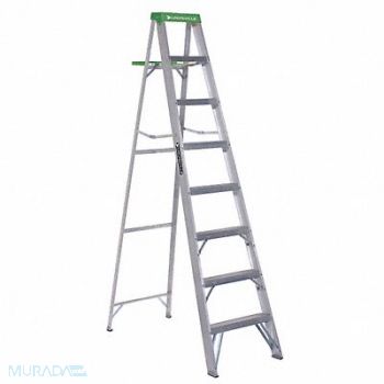 LOUISVILLE Stepladder Alum 8 ft 225 lb., 36Y398