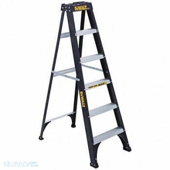 DEWALT Stepladder Fg 6 ft 250 lb., 36Y404