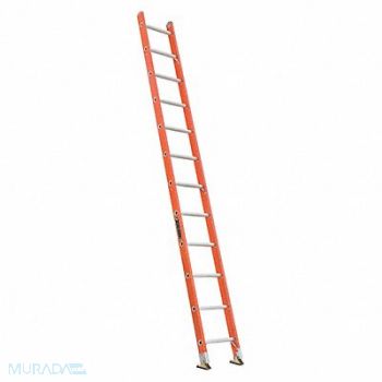 LOUISVILLE Straight Ladder 12 ft 300 lb Fg, 36Y417