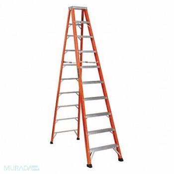 LOUISVILLE Stepladder Fg 10 ft 375 lb., 36Y476