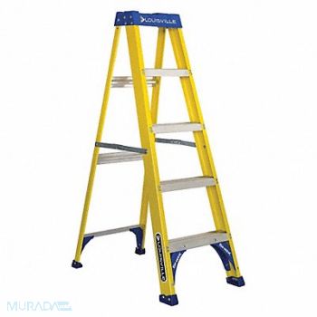 LOUISVILLE Stepladder Fg 5 ft 250 lb., 36Y480