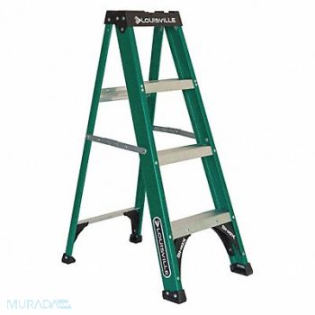LOUISVILLE Stepladder Fg 4 ft 225 lb., 36Y482