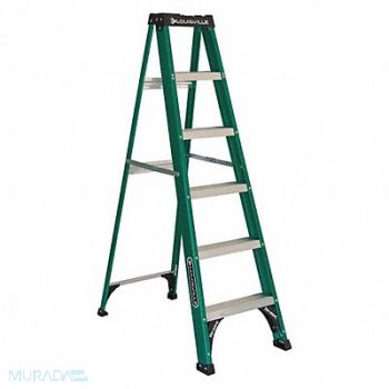 LOUISVILLE Stepladder Fg 6 ft 225 lb., 36Y483