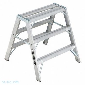 LOUISVILLE Sawhorse Ladder Aluminum 34-3/4 W 37 H, 36Y490