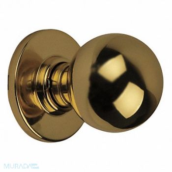 SCHLAGE Orbit Knob Passage Lock Bright Brass, 36Y994