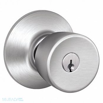 SCHLAGE Knob Lockset Mechanical Entrance Grd. 2, 36Z224