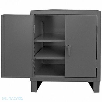 DURHAM MFG Storage Cabinet 42 x36 x24 Gray 2Shlv, 34A981