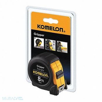 KOMELON Tape Measure Black Metric 8m x 25mm, 373G81