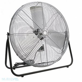 TPI INDUSTRIAL Floor Fan 24 120V TEAO 1/8HP 2.4A Gray, 373J18