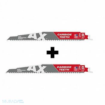 MILWAUKEE AX 5T 9L 1PK Recip Blade w AX 5T 9L 1PK, 373WJ5
