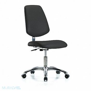 BLUE RIDGE ERGONOMICS CR/ESD Chr Desk Med Back Casters Blk, 374D02