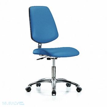 BLUE RIDGE ERGONOMICS CR/ESD Chr Desk Med Back Cstrs Blue, 374D03