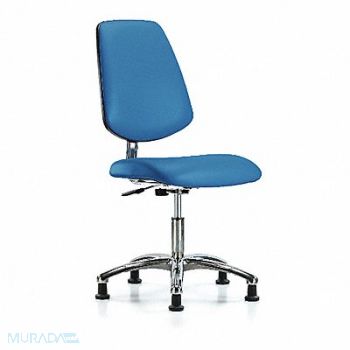 BLUE RIDGE ERGONOMICS CR/ESD Chr Desk Med Back Glides Blue, 374D05