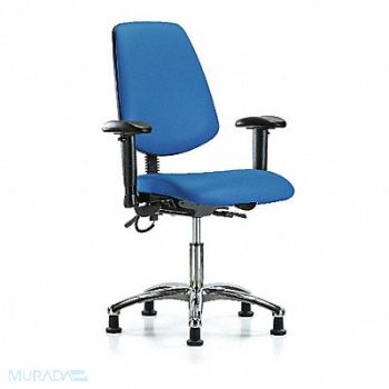 BLUE RIDGE ERGONOMICS Vinyl ESD Dsk Md Bk AA Stat Blue, 376K21