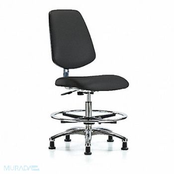 BLUE RIDGE ERGONOMICS CR Vinyl Chr Md Md Bk FR Stat Blk, 376N07
