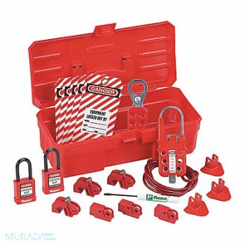 PANDUIT Contractor 34 Pc Lock-Out Kit Rd, 376U90