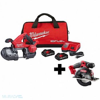 MILWAUKEE M18 Band Saw Kit and M18 Metal Circ Saw, 377PE4
