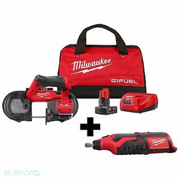 MILWAUKEE M12 Band Saw Kit and M12 Rotary Tool, 377PF2