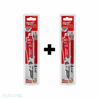 MILWAUKEE AX CARBIDE 5T 6L 5PK w Extra 5PK, 377PG4