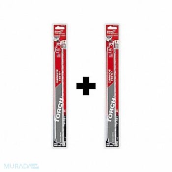 MILWAUKEE TORCH 12 7TPI Carbide 5PK w Extra 5PK, 377PG5
