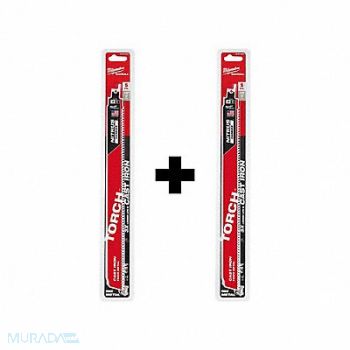 MILWAUKEE TORCH 12 7 TPI Carbide 5PK w EXTRA 5PK, 377PG6