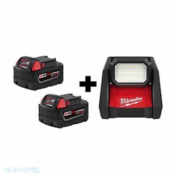 MILWAUKEE Cordless Work Light Battery Incl, 380FJ8