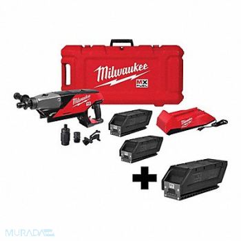 MILWAUKEE Handheld Core Drill Kit/Battery Pack, 380PW8