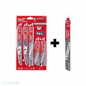 MILWAUKEE Saw Blade Set/ Reciprocating Saw Blade, 380PX0