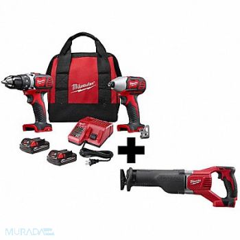 MILWAUKEE M18 2-Tool Kit and EXTRA M18 Recip Saw, 382YK5