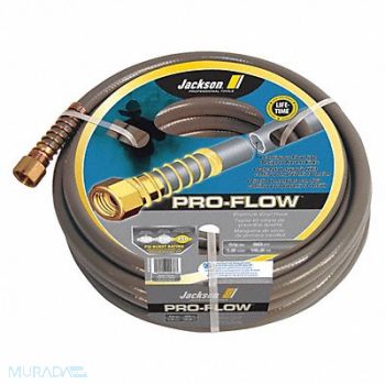 JACKSON Hose Gray 50 ft L 5/8 Inside Dia., 381P35
