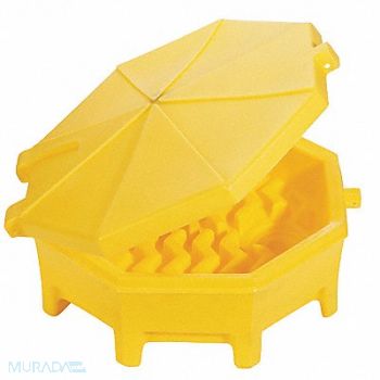 PIG Drum Funnel w/Hinged Lid Yl 29 O.D.x11 H, 381P53